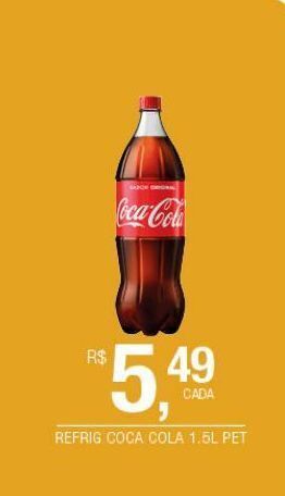 DB Supermercados Refrig coca cola 1,5l pet oferta