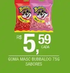 DB Supermercados Goma masc bubbaloo 75g sabores oferta