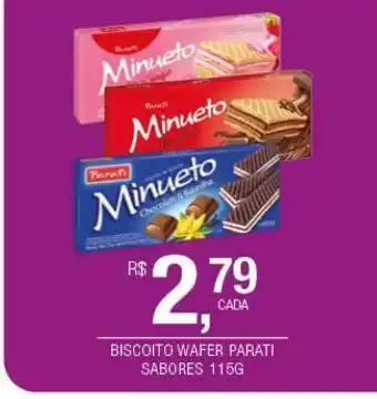 DB Supermercados Biscoito wafer parati sabores 115g oferta