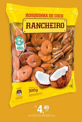 DB Supermercados Bisc rosq coco rancheiro 300g oferta