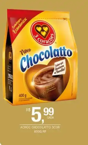DB Supermercados Achoc chocolatto 3cor 400g rf oferta
