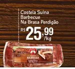 DB Supermercados Costela suína barbecue na brasa perdigão kg oferta