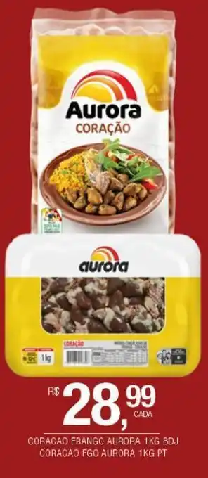 DB Supermercados Coracao frango aurora 1kg bdj oferta