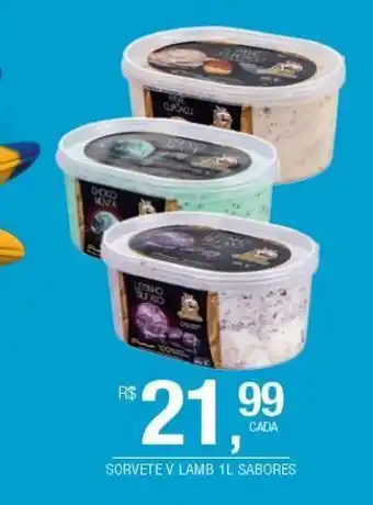 DB Supermercados Sorvete v lamb 1l sabores oferta