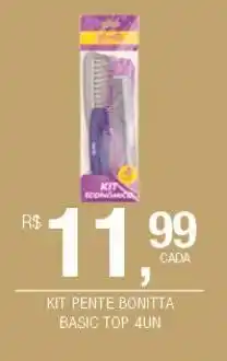 DB Supermercados Kit pente bonitta basic top 4un oferta