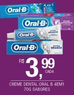 DB Supermercados Creme dental oral b 123 70g oferta
