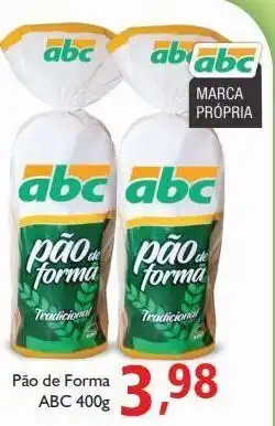 Supermercados ABC Pão de forma abc 400g oferta