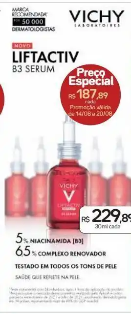 Drogal Sérum b3 vichy liftactiv specialist 30ml oferta