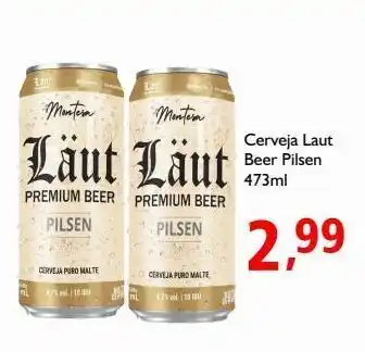 Cerveja laut beer pilsen 473ml