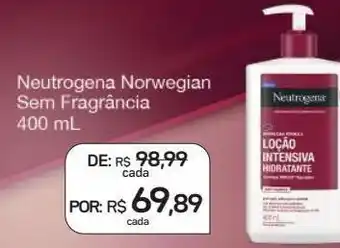 Drogal Loção intensiva hidratante neutrogena norwegian sem fragrância 400ml oferta