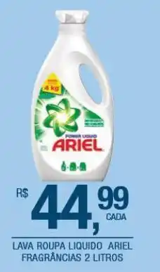 DB Supermercados Lava roupa líquido ariel fragrãncias 2 litros oferta