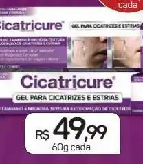 Drogal Gel para cicatrizes e estrias cicatricure 60g oferta
