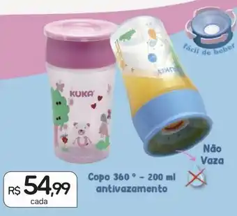Drogal Copo 360º 200ml - antivazamento oferta