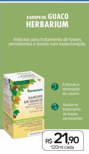 Drogal Xarope de guaco herbarium 120ml oferta