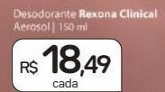 Drogal Desodorante rexona clinical aerosol 150ml oferta