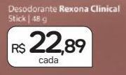 Drogal Desodorante rexona clinical stick 48g oferta