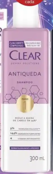 Drogal Shampoo clear derma solutions antiqueda 300ml oferta