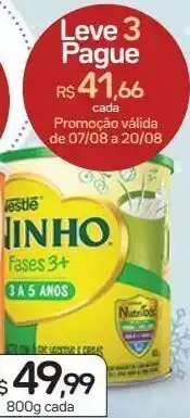 Drogal Composto lácteo ninho fases 3+ 800g oferta