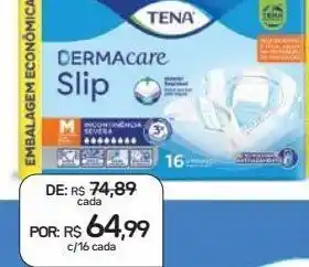 Drogal Fralda geriátrica tena slip dermacare m 16 unidades oferta