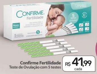 Drogal Confirme fertilidade teste de ovulação com 5 testes oferta