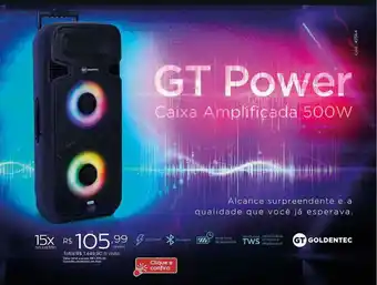 Ibyte Gt Power Caixa Amplificafa 500w oferta
