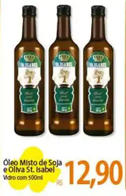 Atacadão Óleo Misto de Soja e Oliva St. Isabel Vidro com 500ml oferta