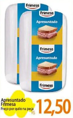 Atacadão Apresuntado Frimesa Preço por quilo na peça oferta