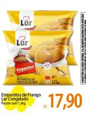 Atacadão Empanitos de Frango Lar Congelado Pacote com 1,5kg oferta