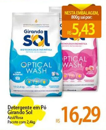 Atacadão Detergente em Pó Girando Sol Azul/Rosa Pacote com 2,4kg oferta