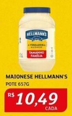 Assaí Atacadista MAIONESE HELLMANN'S POTE 657G oferta