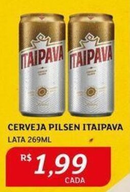 CERVEJA PILSEN ITAIPAVA LATA 269ML