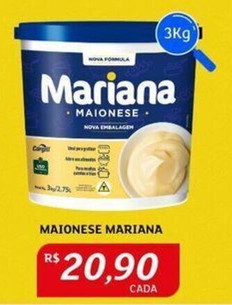 Assaí Atacadista MAIONESE MARIANA 3Kg oferta