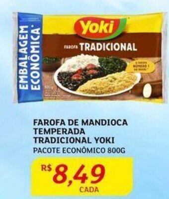 Assaí Atacadista FAROFA DE MANDIOCA TEMPERADA TRADICIONAL YOKI PACOTE ECONÓMICO 800G oferta