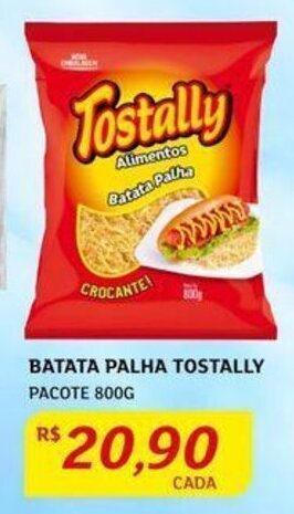 Assaí Atacadista BATATA PALHA TOSTALLY PACOTE 800G oferta