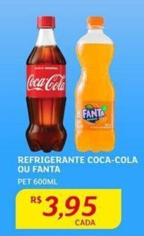 Assaí Atacadista REFRIGERANTE COCA-COLA OU FANTA PET 600ML oferta
