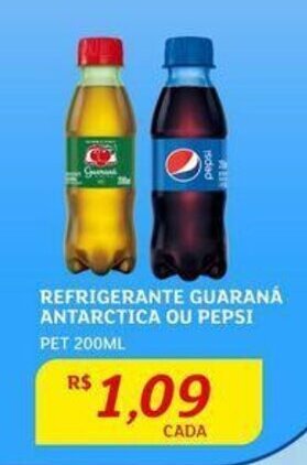 Assaí Atacadista REFRIGERANTE GUARANÁ ANTARCTICA OU PEPSI PET 200ML oferta