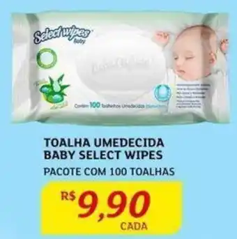 Assaí Atacadista TOALHA UMEDECIDA BABY SELECT WIPES PACOTE COM 100 TOALHAS oferta