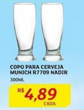 Assaí Atacadista COPO PARA CERVEJA MUNICH R7709 NADIR 300ML oferta
