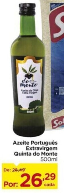 Carrefour Azeite Português Extravirgem Quinta do Monte 500ml oferta
