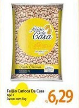 Atacadão Feijão Carioca Da Casa Tipo 1 Pacote com 1kg oferta