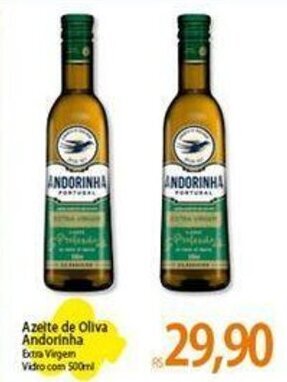 Atacadão Azeite de Oliva Andorinha Extra Virgem Vidro com 500ml oferta