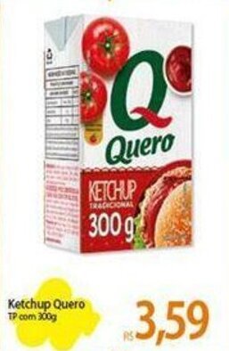 Atacadão Ketchup Quero TP com 300g oferta