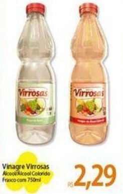 Atacadão Vinagre Virrosas Alcool/Alcool Colorido Frasco com 750ml oferta