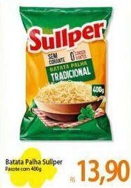 Atacadão Batata Palha Sullper Pacote com 400g oferta