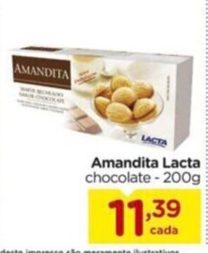 Carrefour Amandita Lacta chocolate-200g oferta