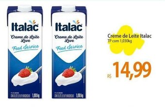 Atacadão Creme de Leite Italac TP com 1,030kg oferta