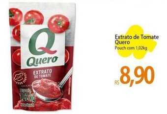Atacadão Extrato de Tomate Quero Pouch com 1,02kg oferta