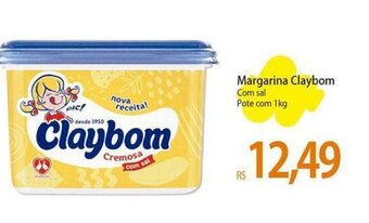 Atacadão Margarina Claybom Com sal Pote com 1kg oferta