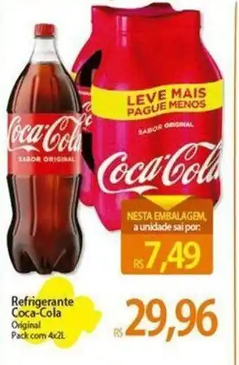 Atacadão Refrigerante Coca-Cola Original Pack com 4x2L oferta