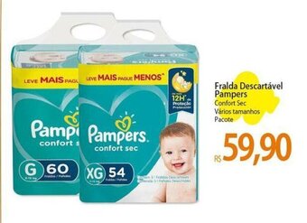 Atacadão Fralda Descartável Pampers Confort Sec Vários tamanhos Pacote oferta